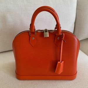 Louis Vuitton Epi Leather Alma PM Orange